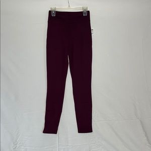 Charlotte Russe Burgundy Pant Leggings